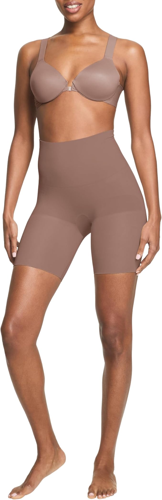 zosea store ASSETS by SPANX Mid-Thigh Short-Seamless Shapewear Shorts-Ultra-Firm Compression-Thigh&Tummy Control-Comfortable & Breathable