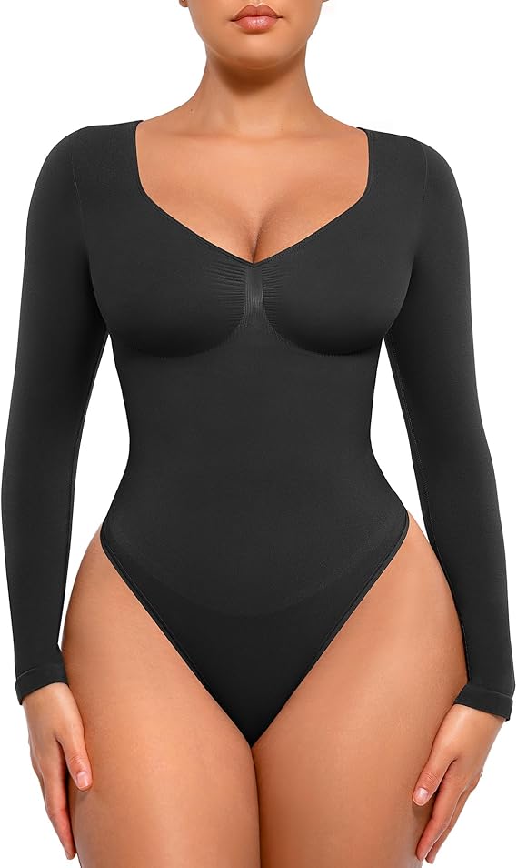 zosea Body Suits Thong V Neck Going Out Tops