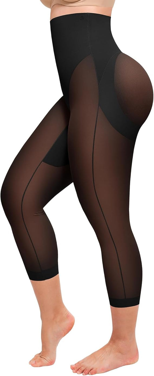 zosea store SHAPELLX Shapewear for Women Capris Leggings Tummy Control Underwear High Waist Body Shaper Butt Lifting Panties