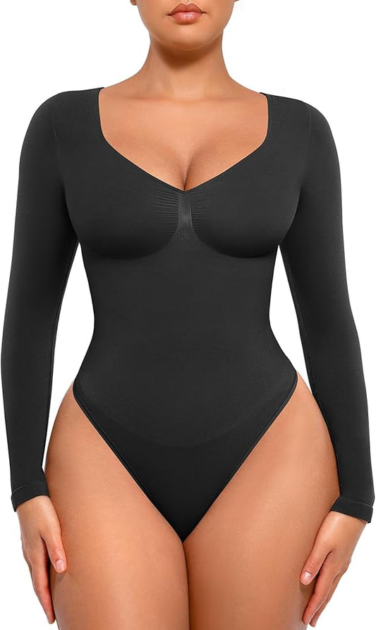 zosea Body Suits Thong V Neck Going Out Tops