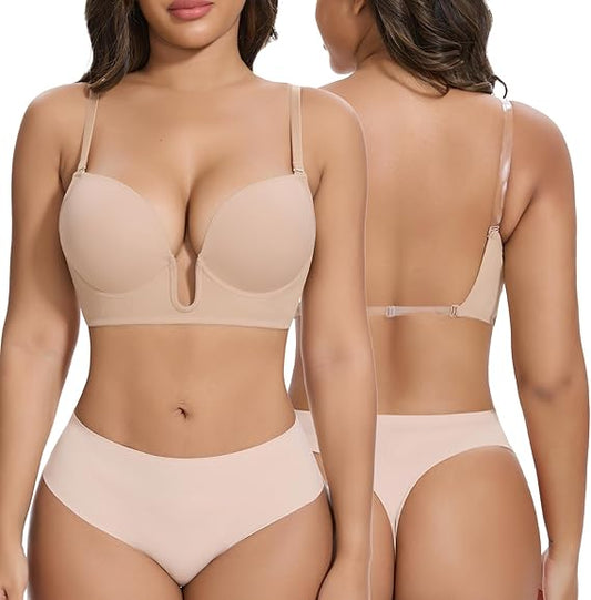 zosea store Bras for Women Deep Plunge Cleavage