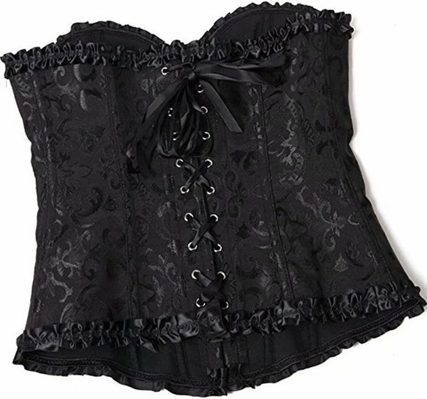 Elegant Lace-Up Corset Top